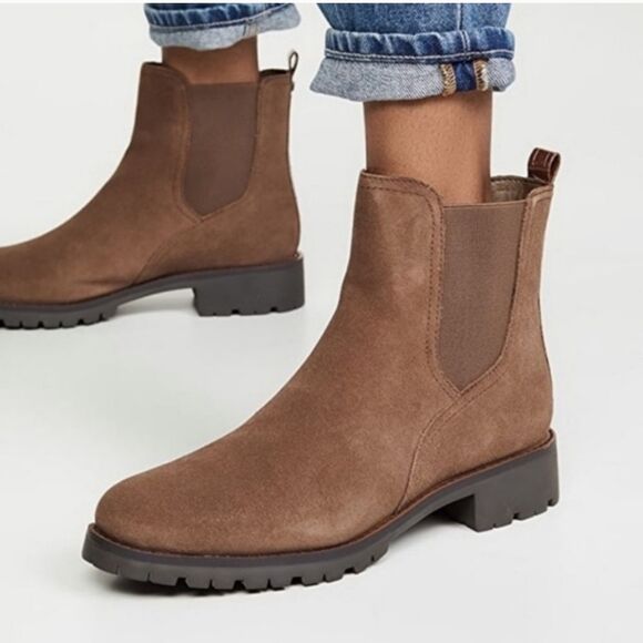 Sam Edelman Shoes - 🌏 Sam Edelman Jaclyn brown waterproof suede ankle chelsea boots